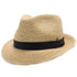 Walrus Hats Crocheted Raffia Straw Fedora Hat w/ Band